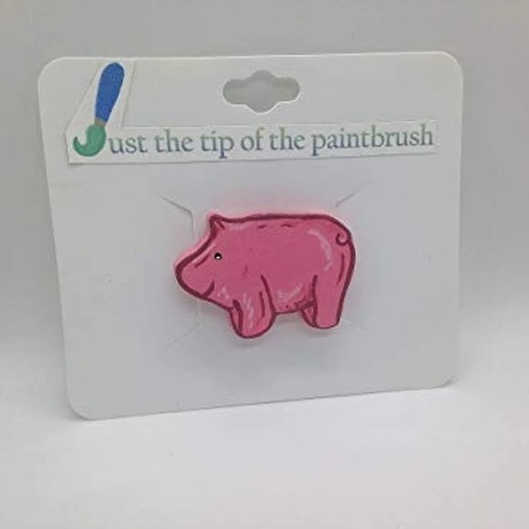 Wooden Pig Magnet handmade handcrafted - Picture 1 of 7